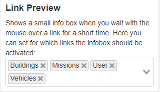 Link Preview Setting